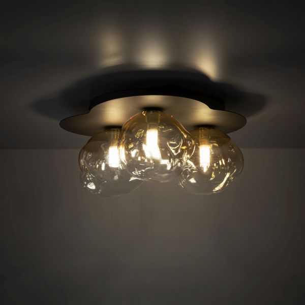 TK Lighting Lava New lampa podsufitowa 8W brązowa/koniak 11453
