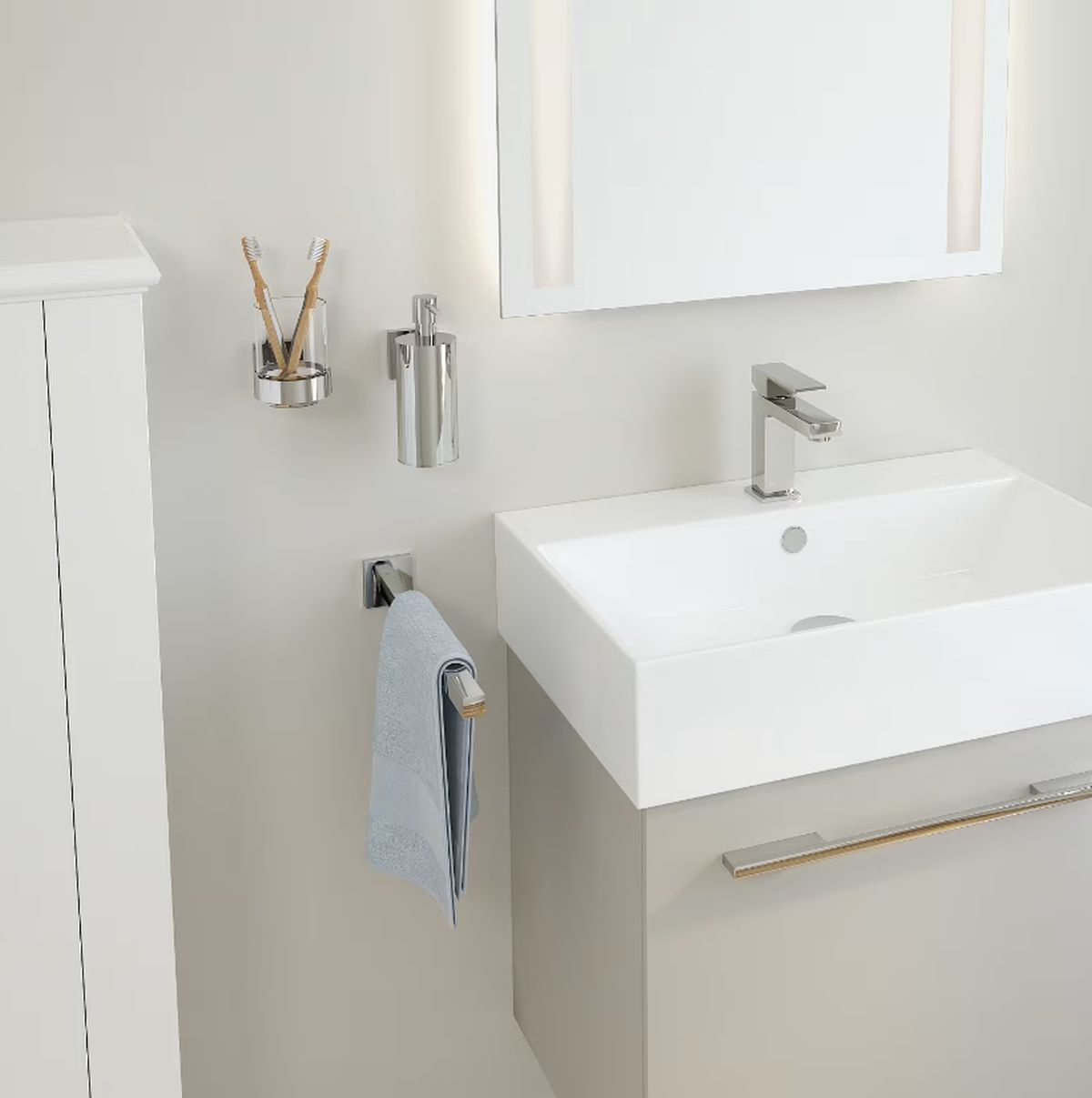 Kronenbach Quara kubek do mycia zębów chrom 29.210.055.0005 - Wysyłka w 24h