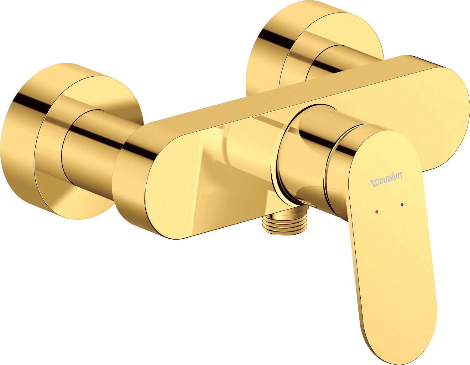 Duravit Wave bateria prysznicowa ścienna złoto polerowane WA4230000034