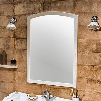 Sapho Retro lustro łazienkowe 65x91 cm drewno świerkowe białe 1685