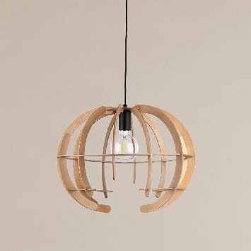 TK Lighting Venus lampa wisząca 1x15 W beżowa 6886