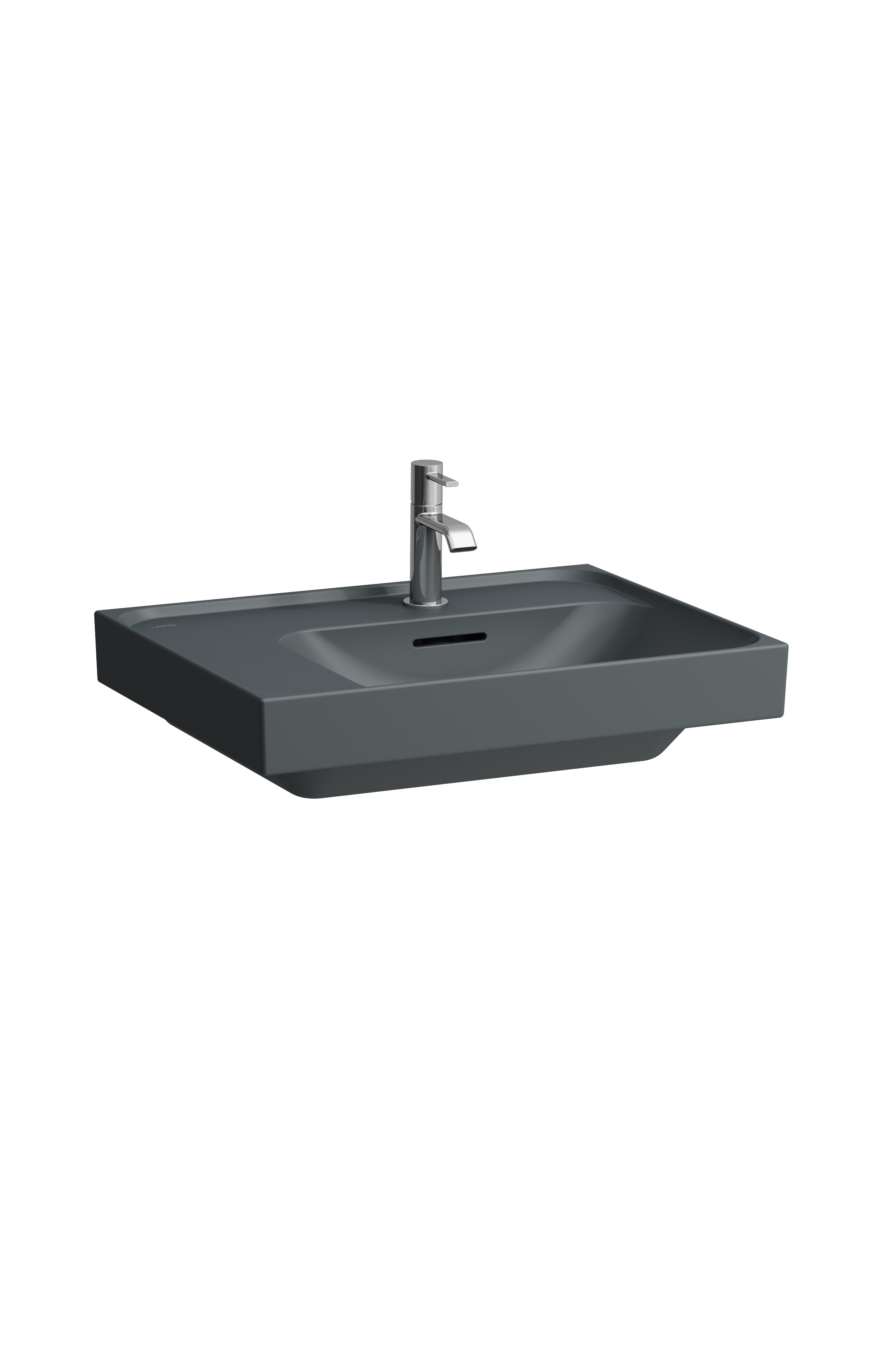 Laufen Meda umywalka 60x46 cm prostokątna meblowa grafit mat H8171127581041