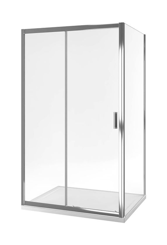 Actima Seria 201 ścianka prysznicowa 85 cm chrom połysk/szkło przezroczyste KAAC.1806.850.LP - Wysyłka w 24h