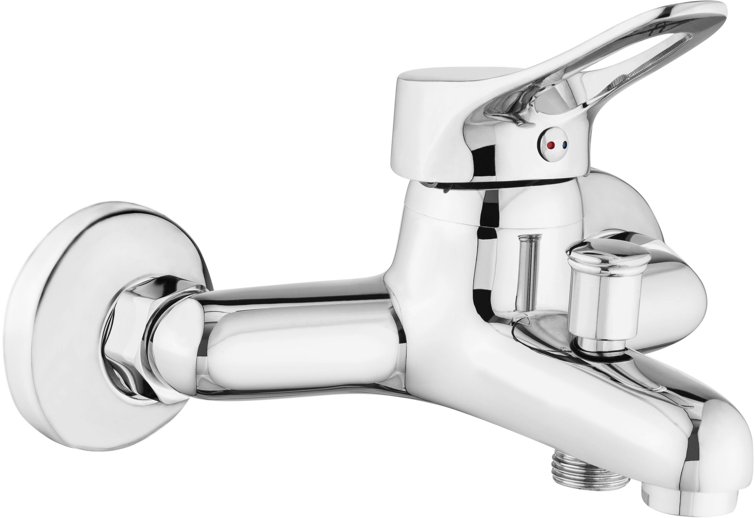 Deante Neo Vero bateria wannowo-prysznicowa ścienna chrom BOW_010M