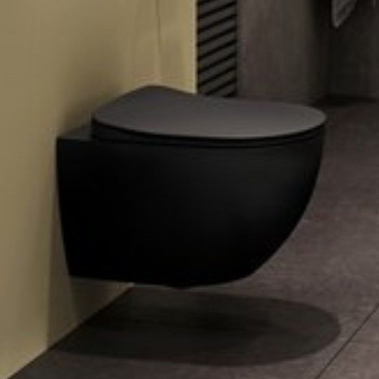 Ravak Chrome miska WC wisząca bez kołnierza czarny mat X01794