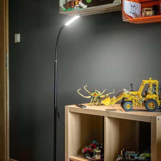 GTV York lampa stojąca 1x10 W czarna LP-YORK10W-10-DEC