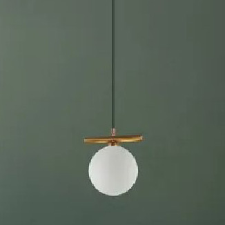 Italux Merseta lampa wisząca 1x25 W złota PND-463321S-BRO+W