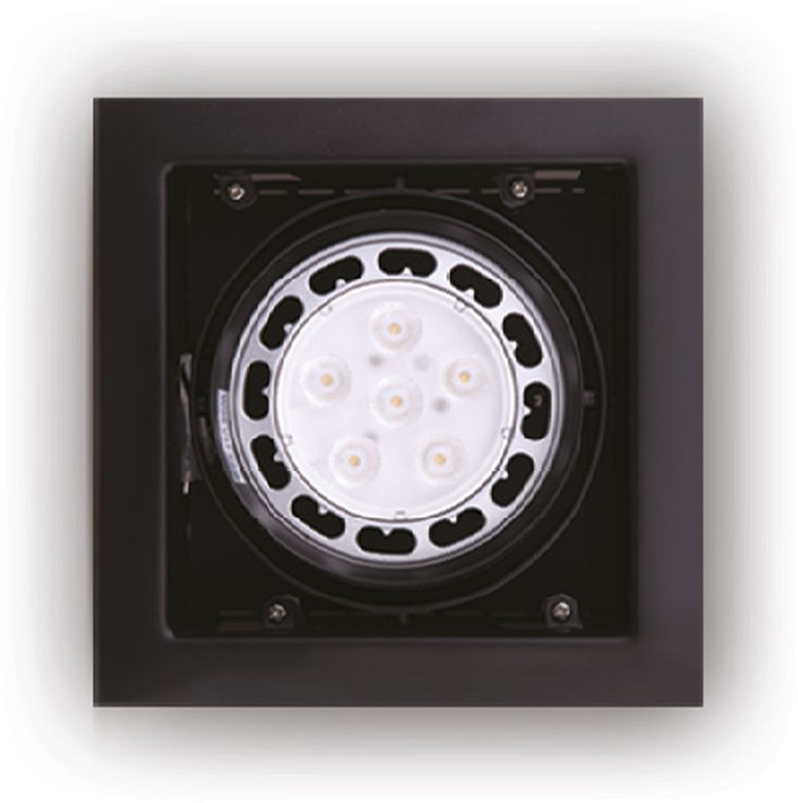MaxLight Matrix oprawa halogenowa 1x50W czarna H0048
