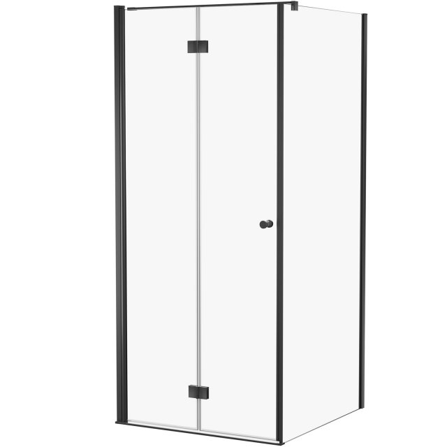 NEW TRENDY Kabina prysznicowa prostokątna SUPERIA BLACK 1D 80x90x195