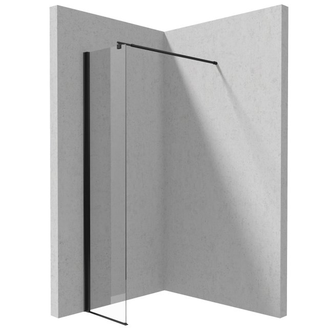 DEANTE Ścianka prysznicowa KERRIA PLUS walk-in boczna 30 cm nero KTS_