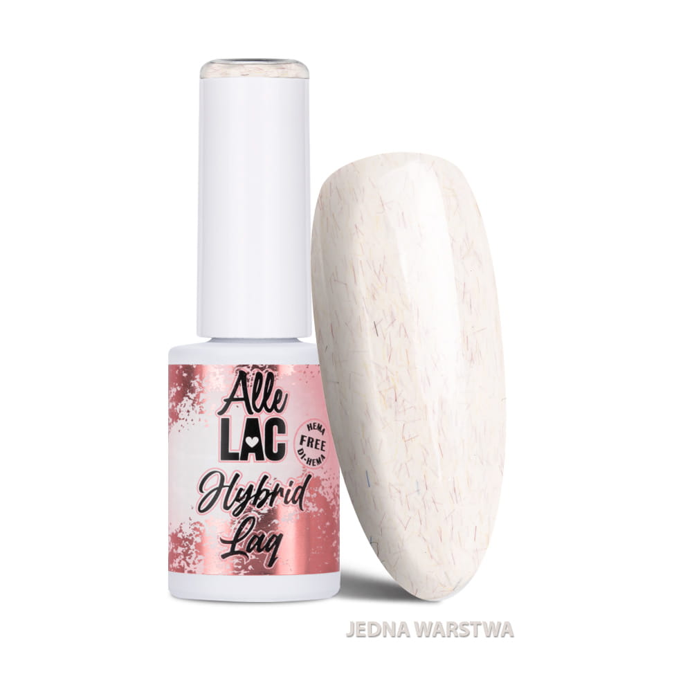 Lakier hybrydowy LED/UV Gel Polish Whites Cream Wool AlleLac HEMA/Di-HEMA Free 6g