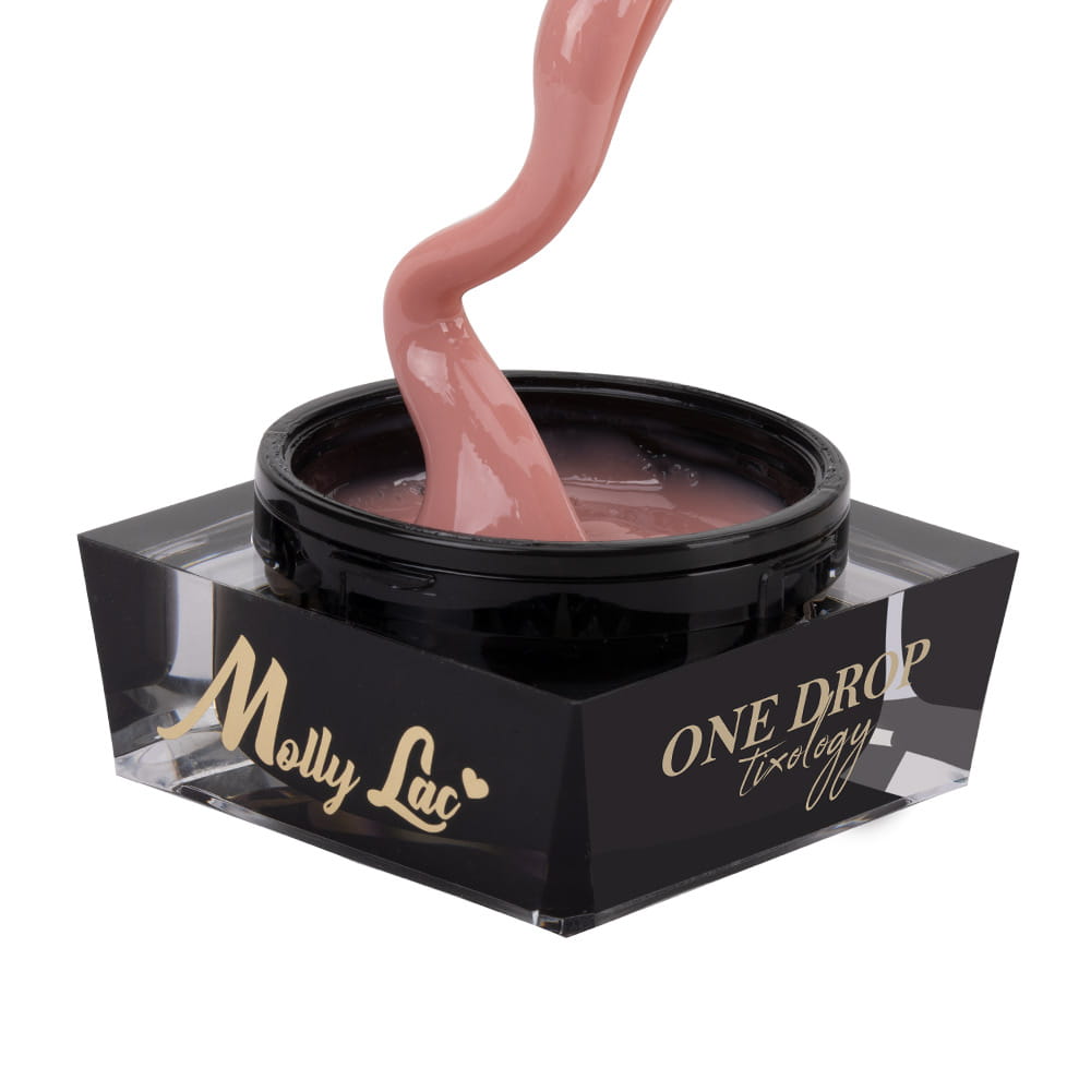 Żel budujący z tiksotropią MollyLac One Drop Tixology Hot Latte 5 g