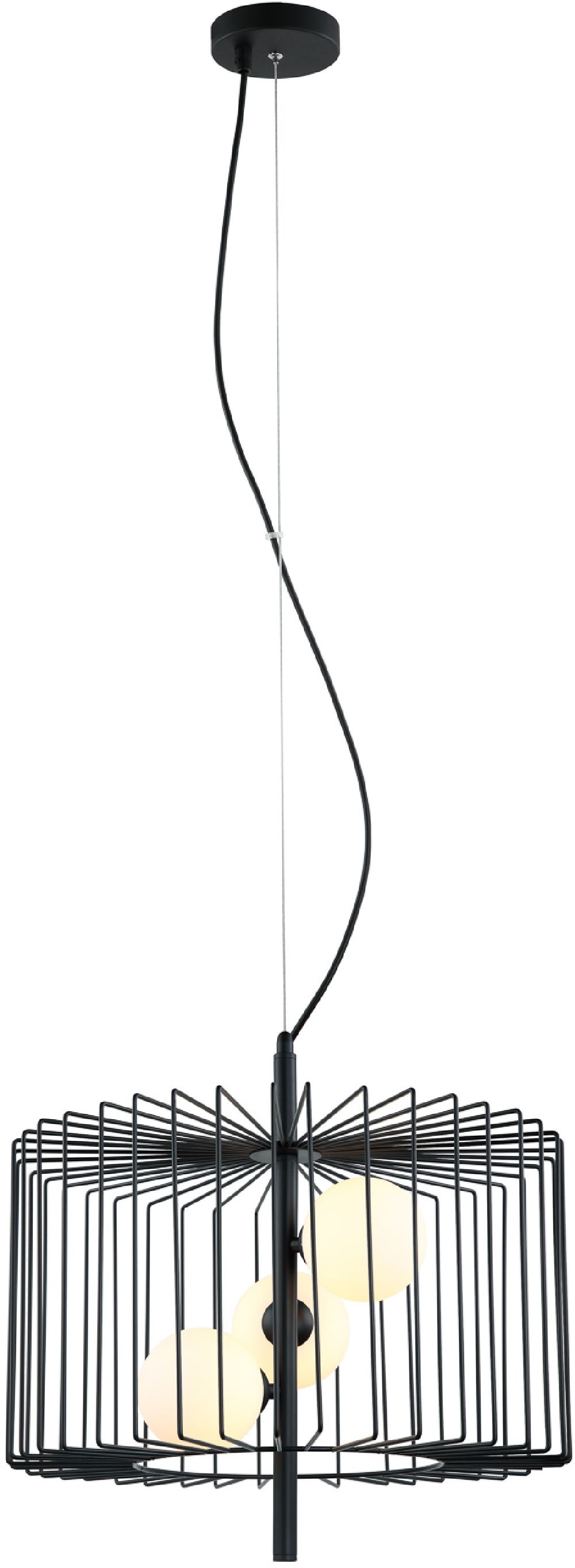 Darmowa Dostawa - Lampa wisząca 3x25 W czarna Italux Daren MDM39373BK