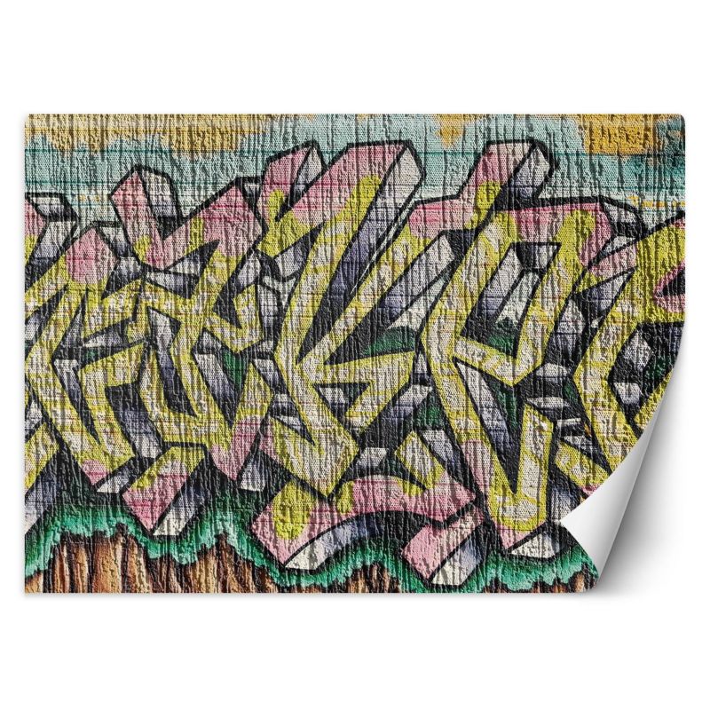 Fototapeta Feeby Kolorowe graffiti na betonie 200x140 1 szt