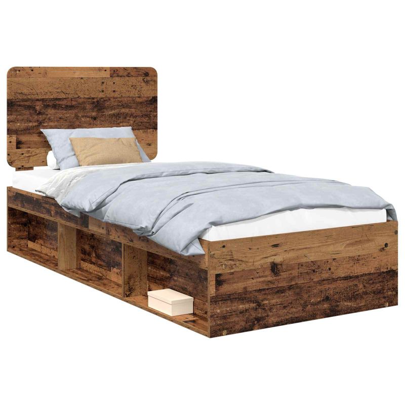 Łóżko Drewniane WaszeMeble 75x190 cm Brązowe WM-3412558 1 szt.