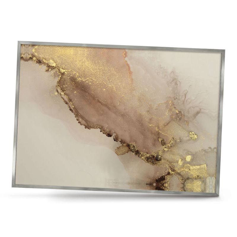 Magnetyczna tablica ozdobna ArtPrintCave 100x70 Elegancki błysk w srebrnej ramie 1szt