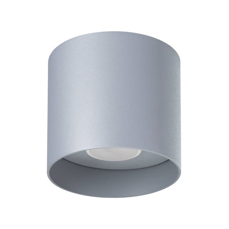 Spot reflektor natynkowy Sollux Lighting MIKA szary 1xGU10x10W wym:11x12x12cm IP20 -1 szt.
