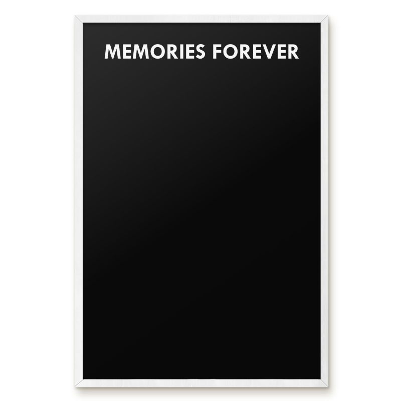 Tablica Magnetyczna Do Salonu Tulup 40x60 cm Memories forever 7 - Biała rama Do salonu, sypialni 1 szt.