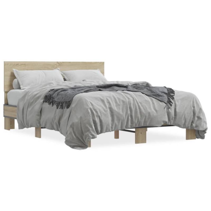 Łóżko drewniane WaszeMeble 140x190 cm brązowe WM-3280213 1 szt.
