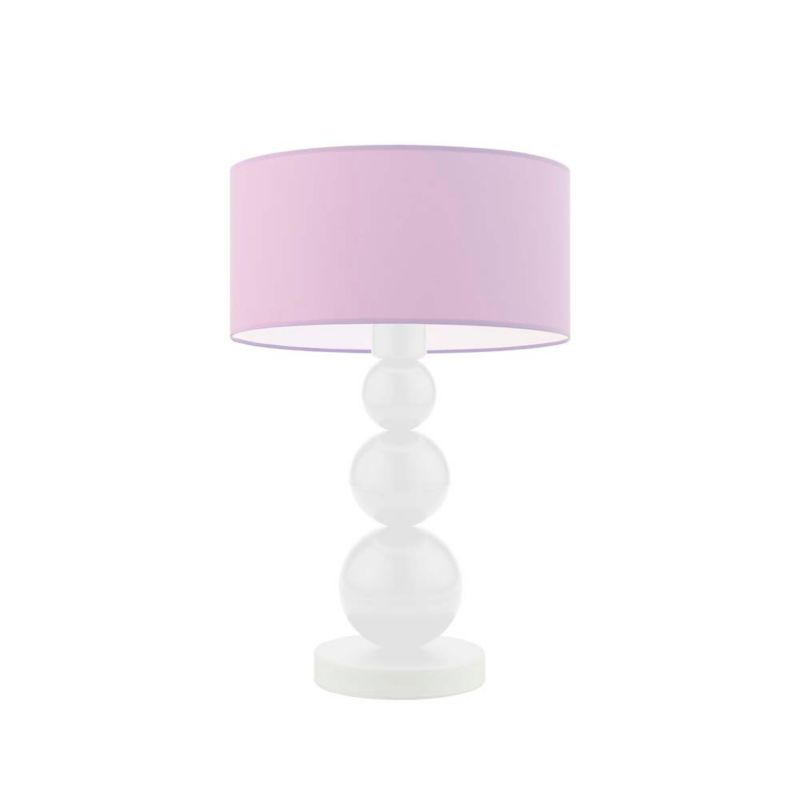 Lampka Nocna Volta Light Factory Bubble Abażur Biały/Jasny fioletowy 1xE27 1szt.