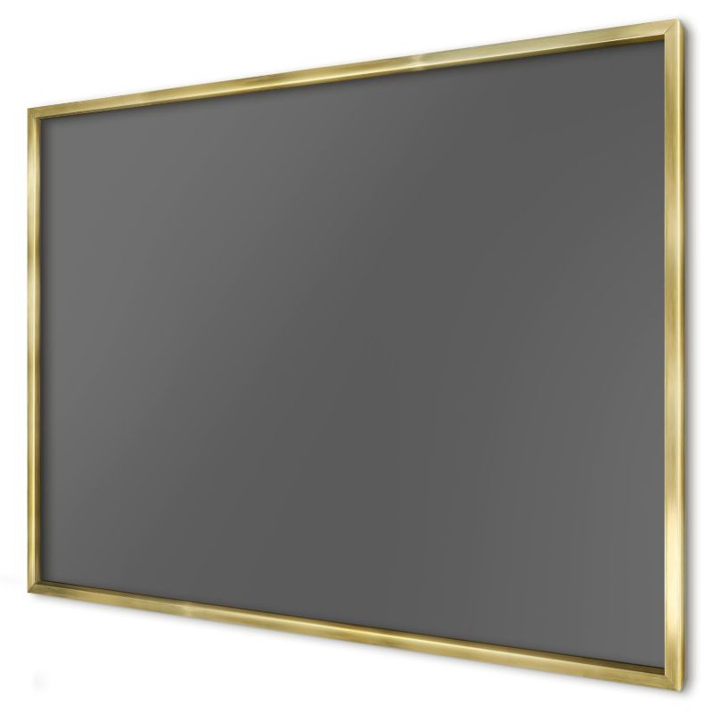 Magnetyczna tablica ozdobna Wallfluent 100x70 Szary ciemny w złotej ramie 1szt