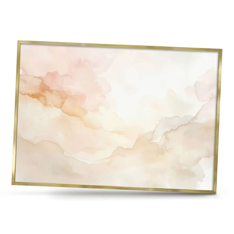 Tablica magnetyczna dekoracyjna ArtPrintCave 100x70 Spokój pastelowy w złotej ramie 1szt