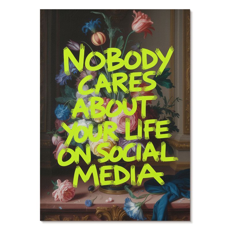 Plakat na Ścianę Tulup 59,4,x84 cm (A1) Nobody cares Do salonu, biura, sypialni 1 szt.