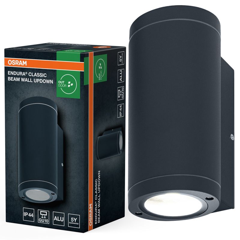 Kinkiet Ogrodowy Endura Osram Lampa Elewacyjna GU10 Szary IP44 1 szt.
