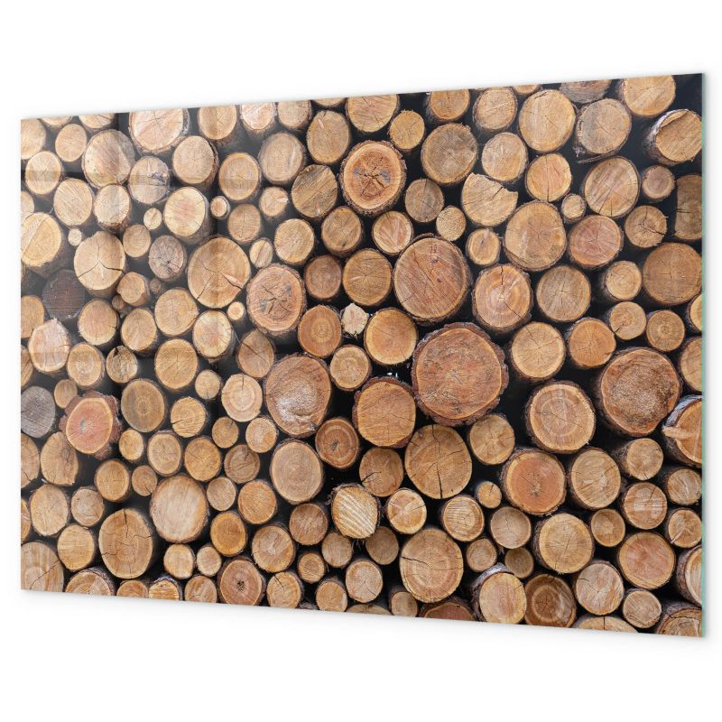 Tablica Magnetyczna Na Ścianę Tulup 90x60 cm Słoje drzew Szkło hartowane 1 kpl