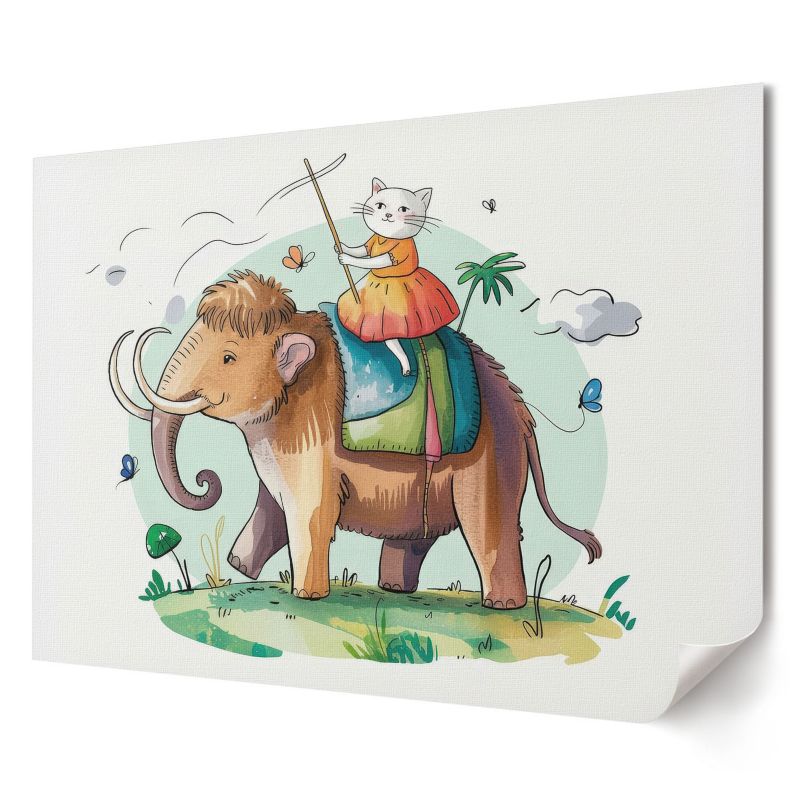 Plakat Wallfluent Format A4 Jazda na mamucie Kolektyw For Children 1 szt.