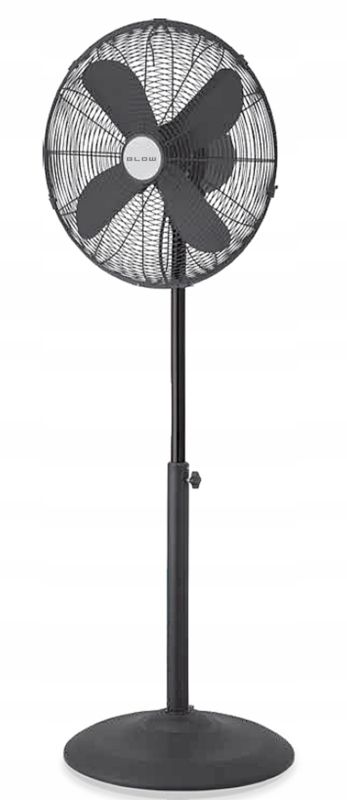 Wentylator BLOW wiatrak stojący 4 łopatki 60W wysoki cichy mocny metalowy 40cm - 1 szt.
