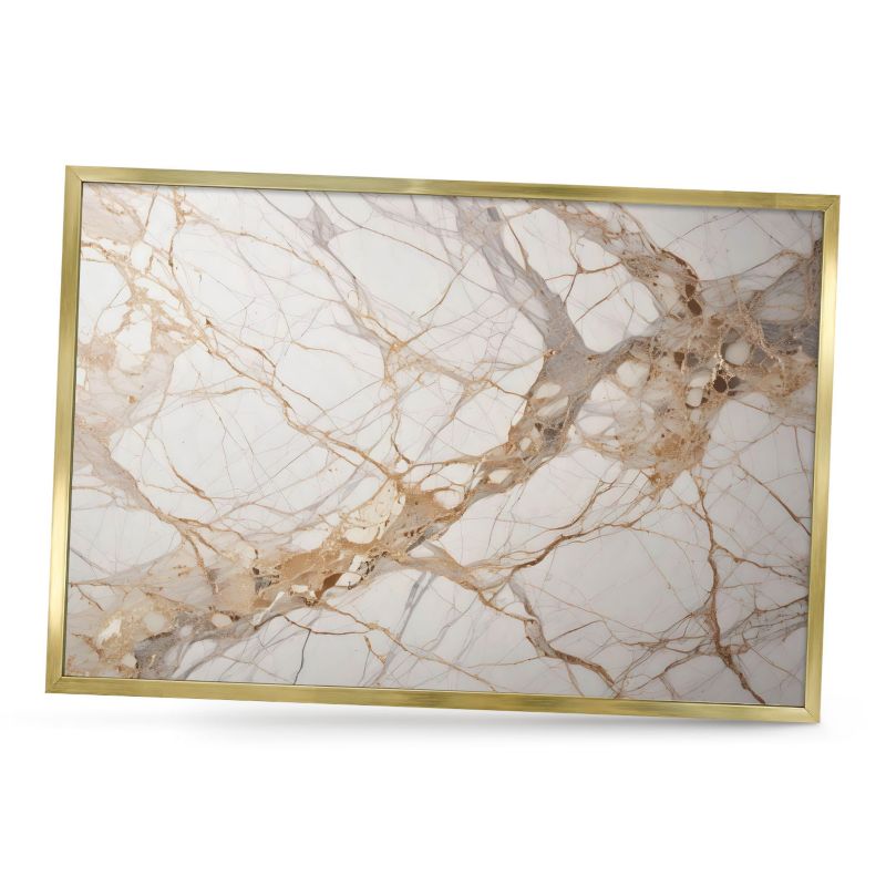 Magnetyczna tablica ozdobna ArtPrintCave 60x40 Marmur elegancja w złotej ramie 1szt