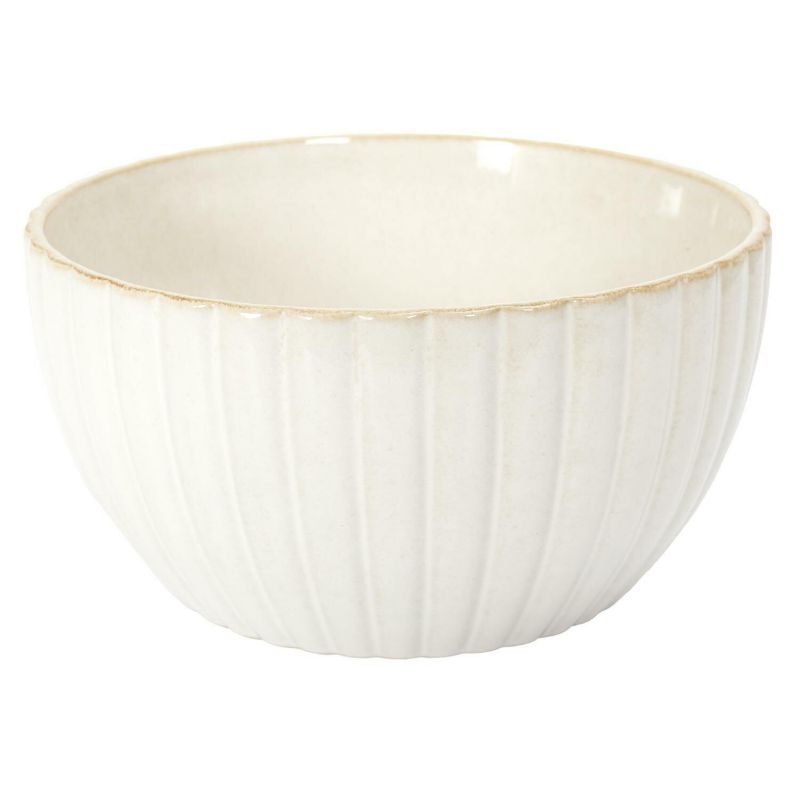 Miska do zupy ceramiczna Vlora INTESI beżowa nowoczesna 23,5 cm do jadalni 1 szt.
