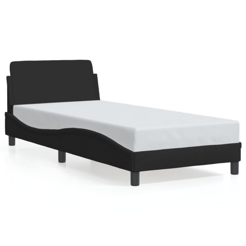 Łóżko tapicerowane WaszeMeble 90x200 cm czarna WM-373107 1 szt.