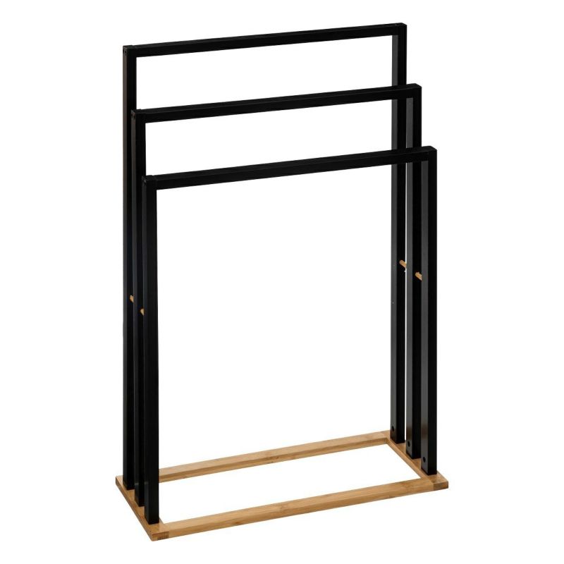 Wieszak na ręczniki Bambou 5Five Simply Smart Czarny 82 x 24 cm 1 szt.