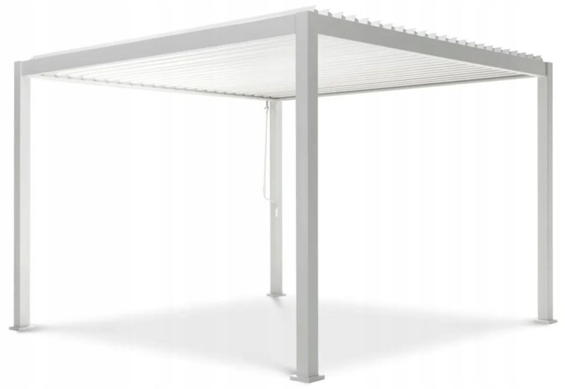 Pergola Ogrodowa Gutroof Regulowana Na Taras Premium Tarasowa 3x3 Biała 1 Szt