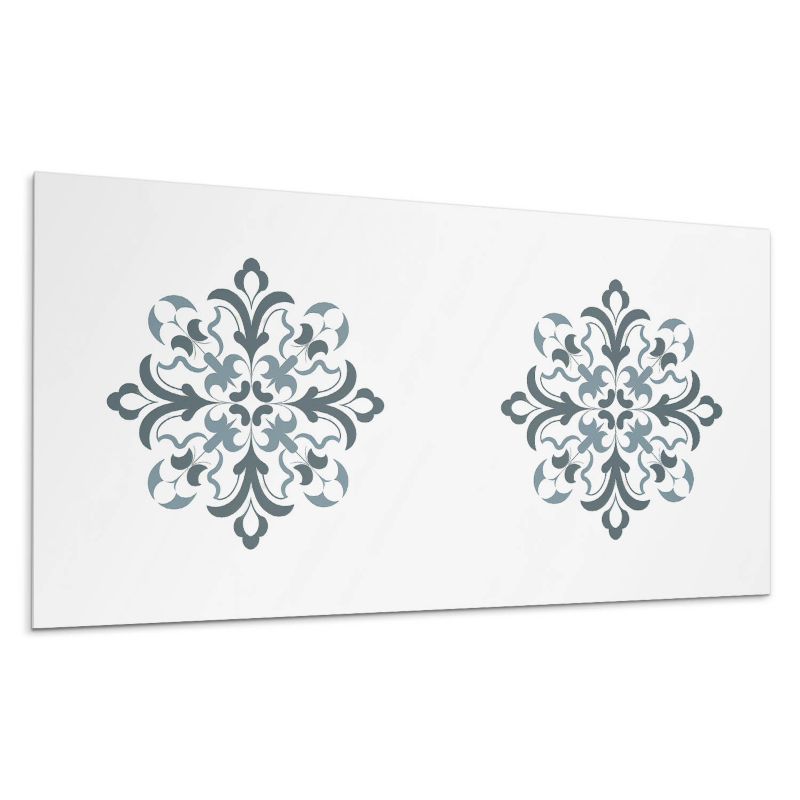 Panel samoprzylepny Wallfluent 120x60 cm Symetryczny wzór kwiatów 1 szt.