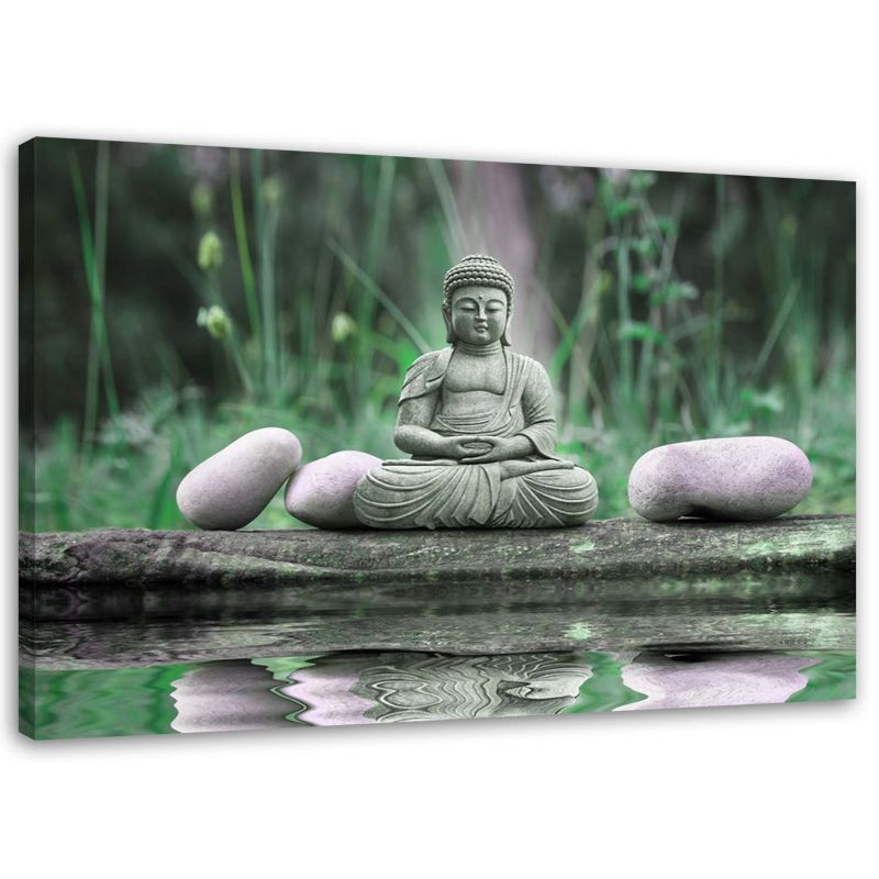 Obraz na płótnie Feeby Budda kamienie zen 30x20cm 1szt