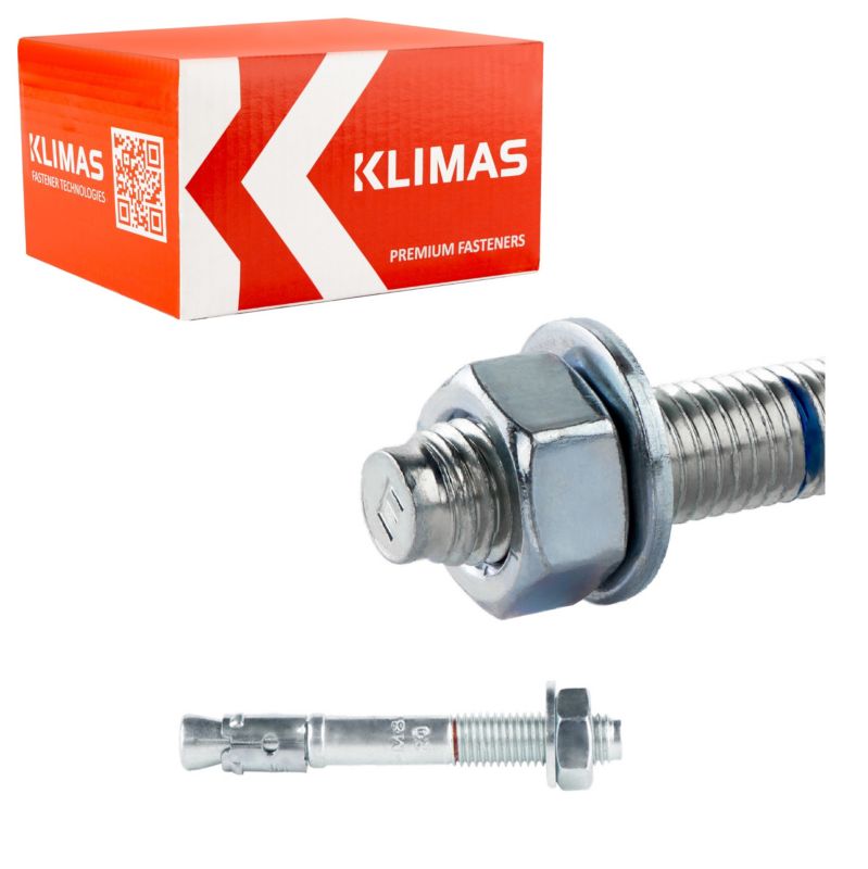 Kotwy mechaniczne do betonu Klimas LE-ZN 8x75 mm kotwy ekspresowe 100szt