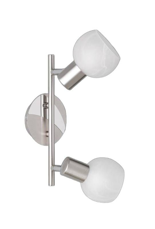 Lampa sufitowa wisząca RL Antibes biało-srebrna wym: 20 x 27,5 x 11 cm 2xE14 x 1 szt.