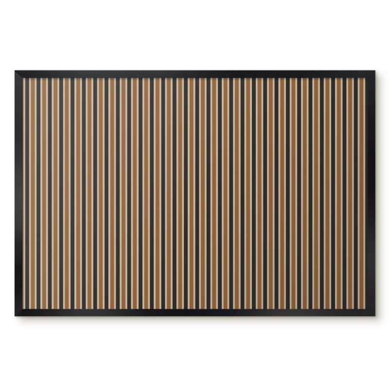 Tablica Do Magnesów Tulup 60x40 cm Geometryczny wzór 1 - Czarna rama Do salonu, przedpokoju 1 szt.
