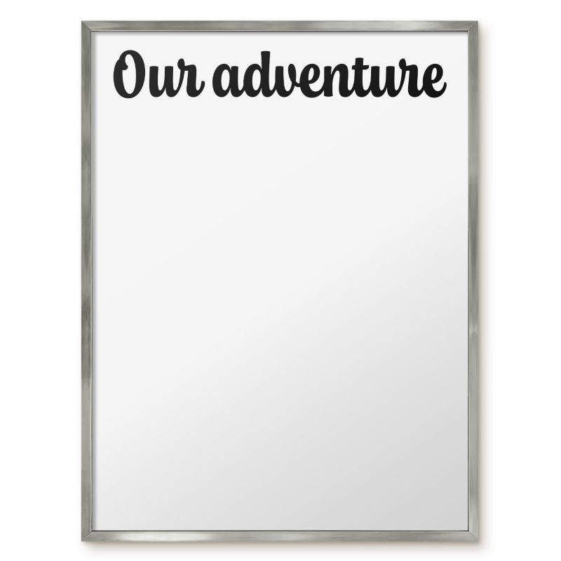 Tablica Magnetyczna Na Magnesy Tulup 60x80 cm Our adventure 1 - Srebrna rama Do salonu, sypialni 1 szt.