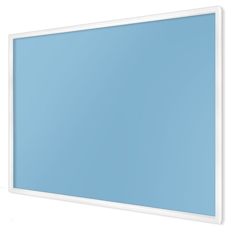 Tablica magnetyczna ozdobna Wallfluent 100x70 Kolor błękitny w białej ramie 1szt