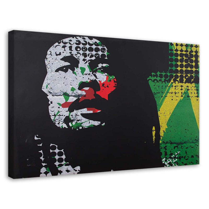 Obraz na płótnie Feeby Bob Marley - portret 30x20cm 1szt
