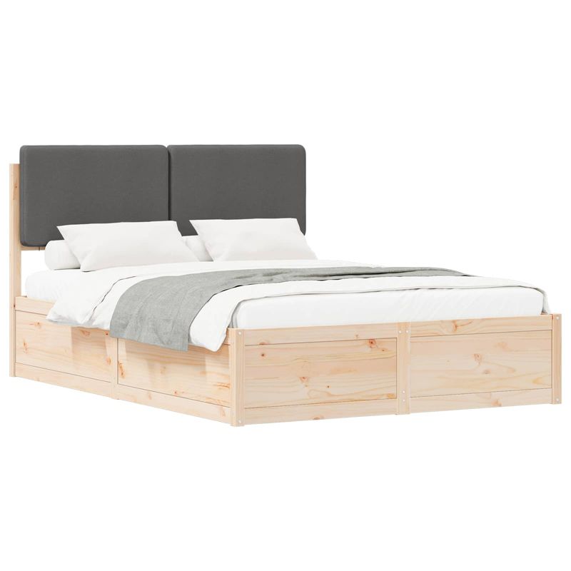 Łóżko Drewniane WaszeMeble 160x200 cm Brązowe WM-3398150 1 szt.