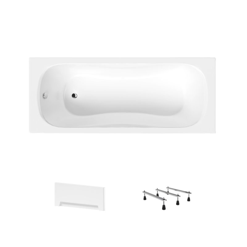 Wanna akrylowa Helmken Edelva 150 x 70 + Panel biały + Nóżki / 23094003, 1 kpl