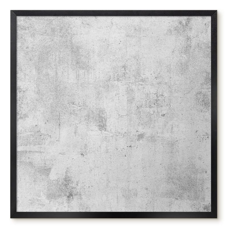 Tablica Do Magnesów Tulup 50x50 cm Beton surowy - Czarna rama Do salonu, biura 1 szt.