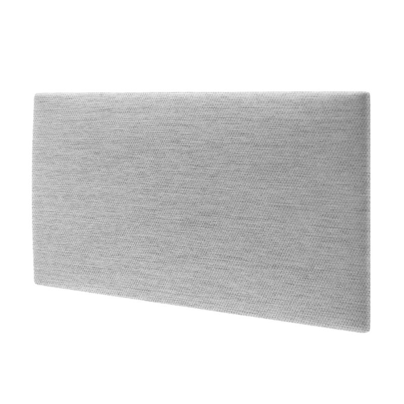 Panel tapicerowany ścienny Stegu wezgłowie 60x30 cm Jasnoszary welur - akustyczny, dekoracyjny 1 szt.