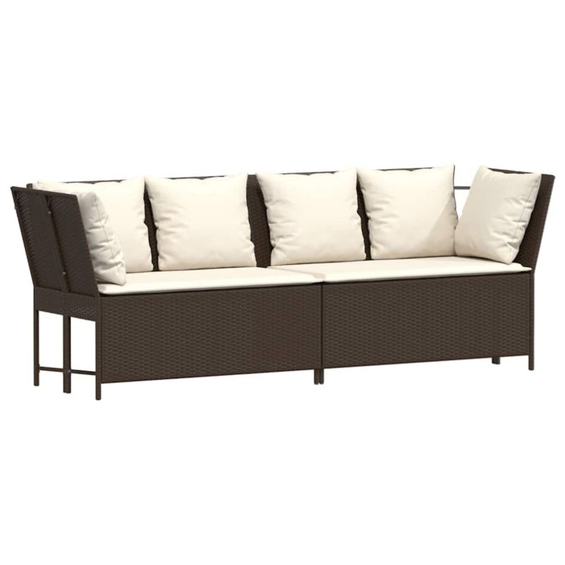 Sofa ogrodowa WaszeMeble z technorattanu brązowa z poduszkami WM-4104123 1 szt.