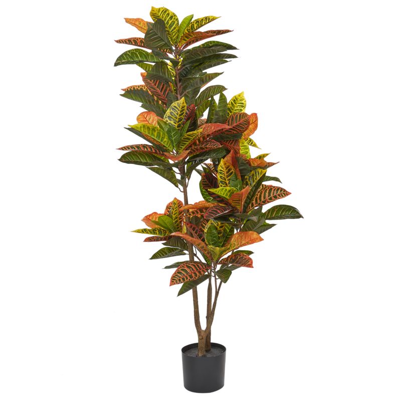Sztuczna roślina Codiaeum 140 cm Zielony 1 szt.